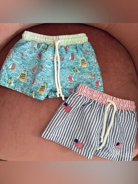 2 Baby Boy Boutique Swim Trunks
